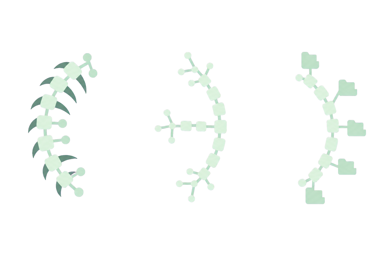 A modular mint repository constellation derived from the GitGecko mark